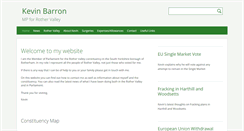 Desktop Screenshot of kevinbarronmp.com